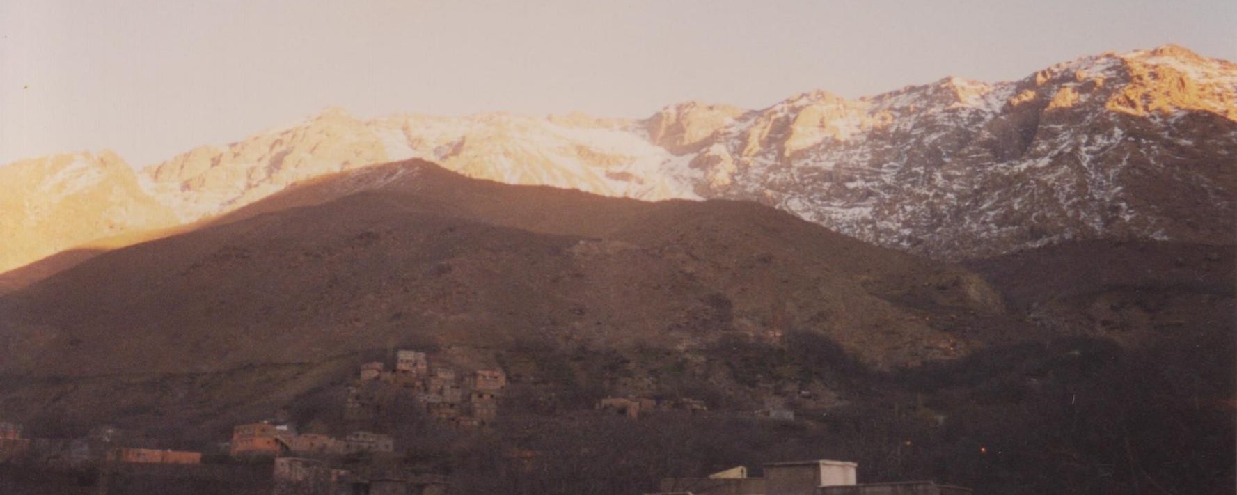 La Cordillera del Atlas desde Imlil