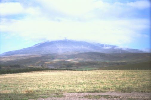 El CHimborazo cubierto desde la Estación de Urbina
