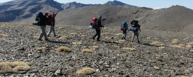 Camino hacía el resto de la sierra