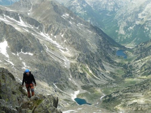 Joaquín escalando el Besiberri Norte