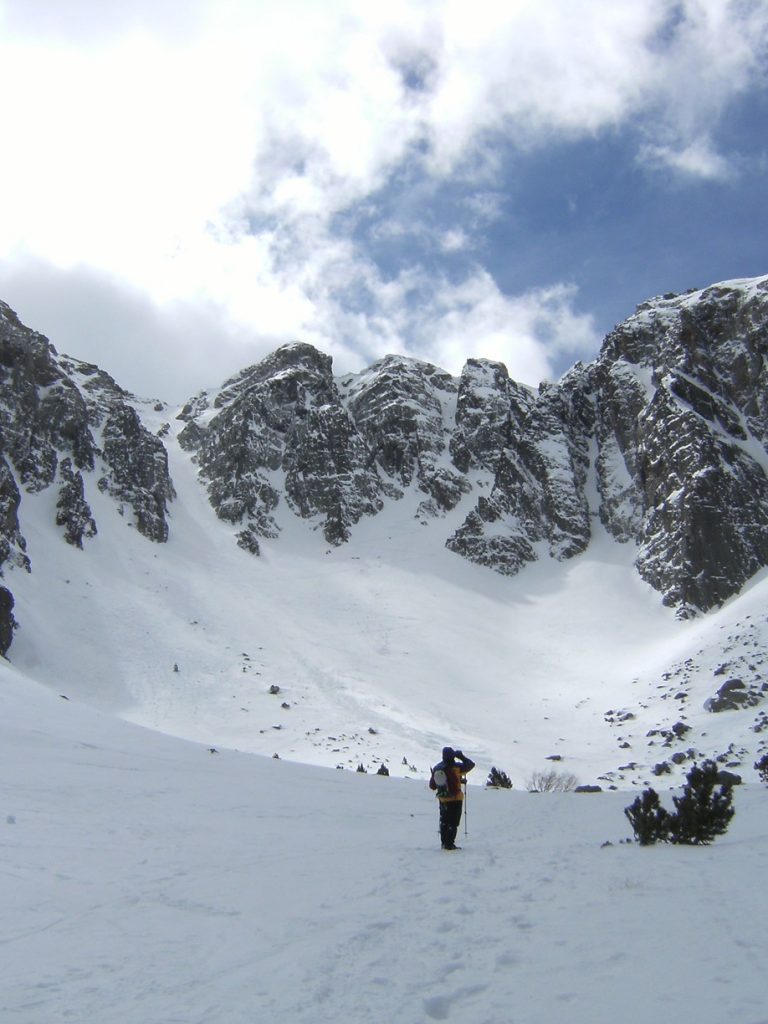 Toni llegando al Circo de Cambre d’Aze