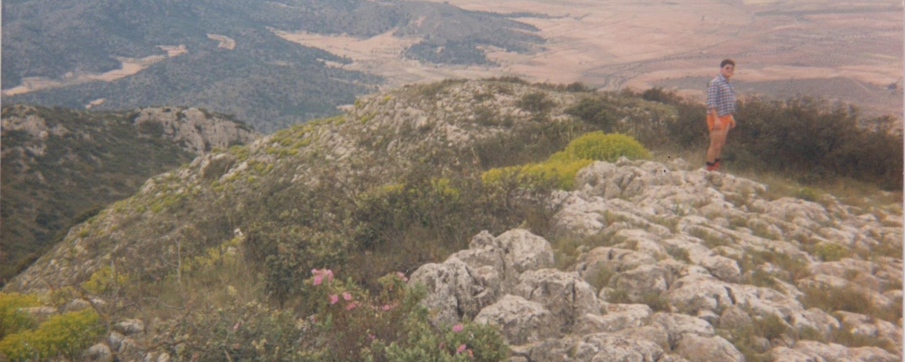 Miguel Ángel en la cima de la Peña Gorda, 1.087 mts.
