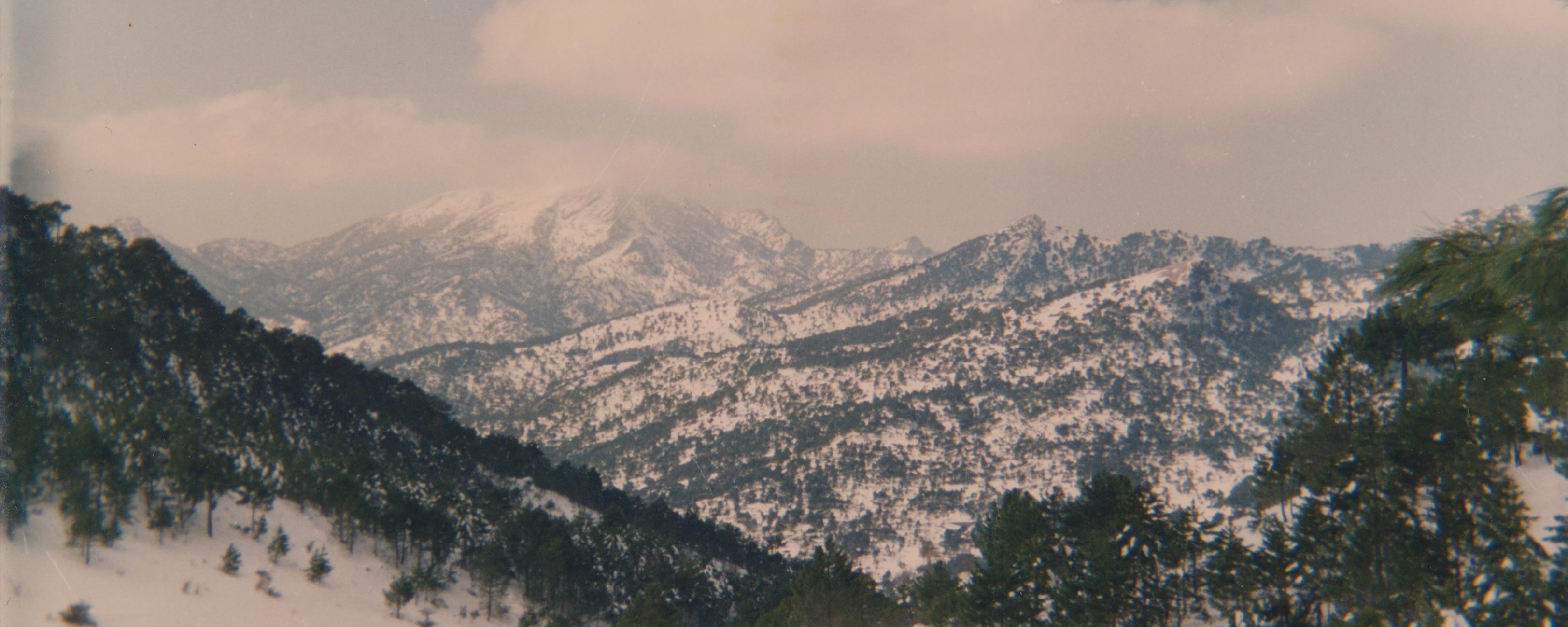 Una nube cubre la cima del Pico de La Sarga