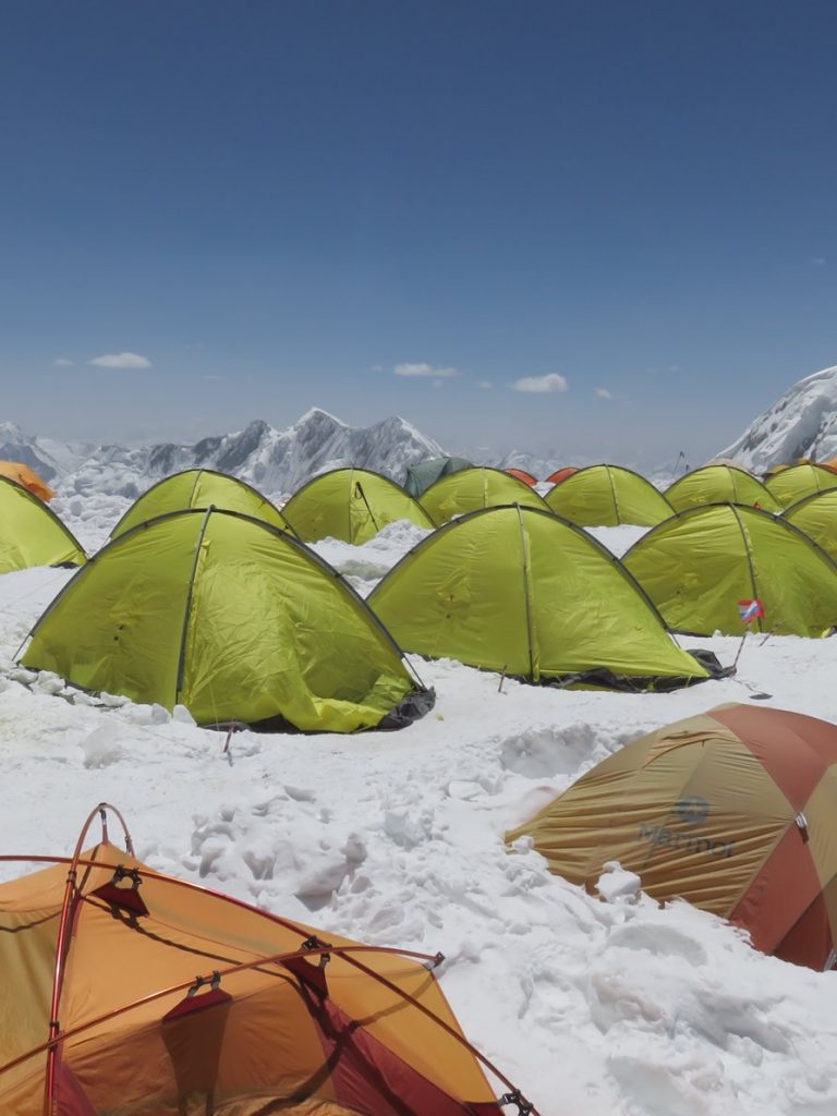 Campo 3 del Pico Lenin, 6.100 mts.