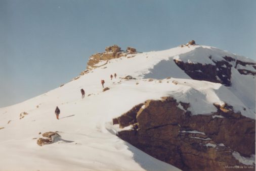 Llegando a la cima del Cartujo
