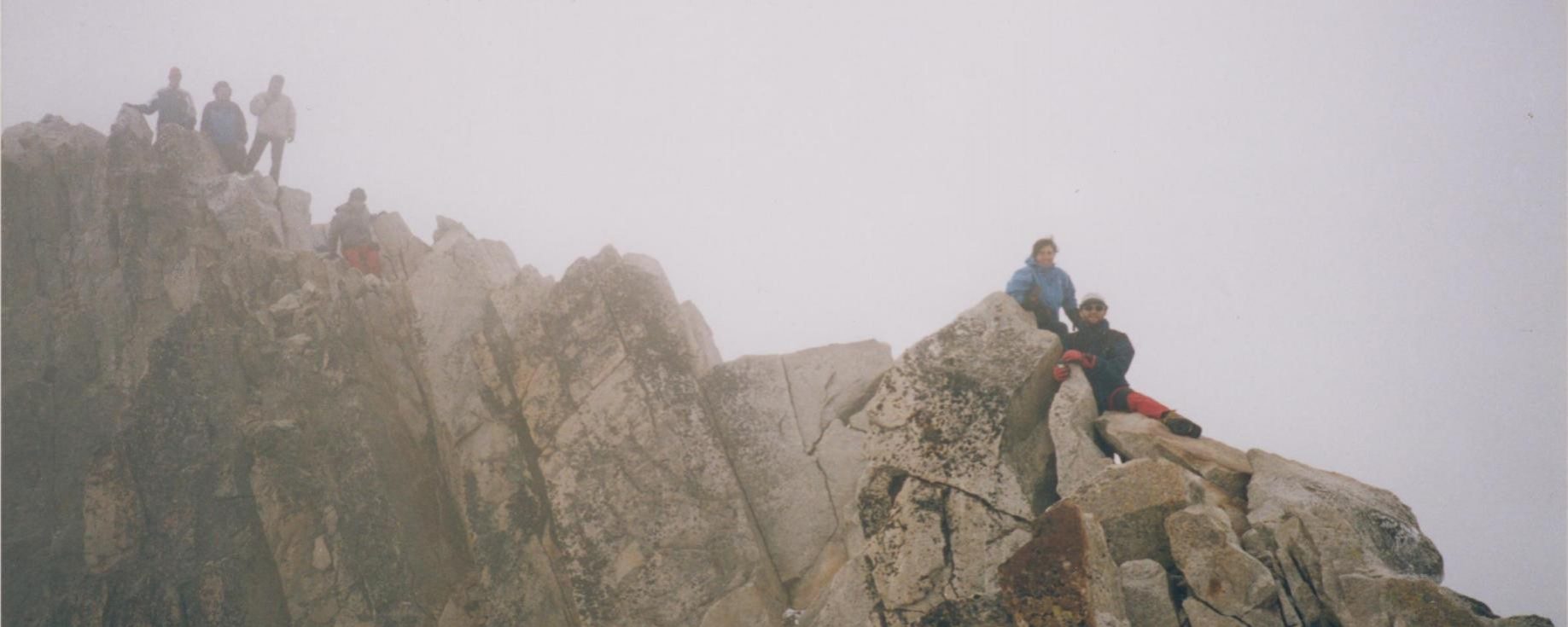 Paso de Mahoma ya en la cima del Aneto