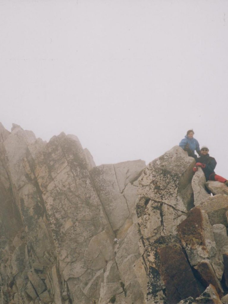 Paso de Mahoma ya en la cima del Aneto